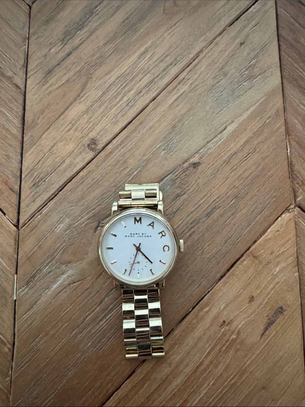Marc by Marc Jacobs Gold and White Watch